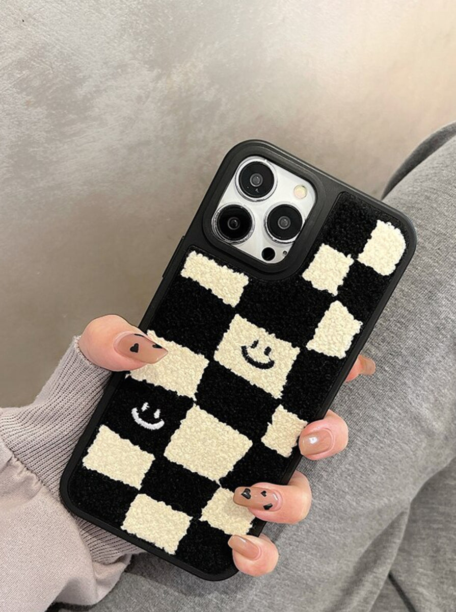 Lilac Checkered Phone Case iPhone Case