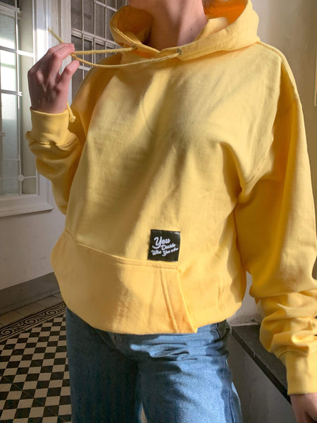 You Decide Who You Are classy hoodie (yellow) - You Decide Who You Are