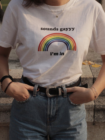 sounds gay I'm in T-Shirt